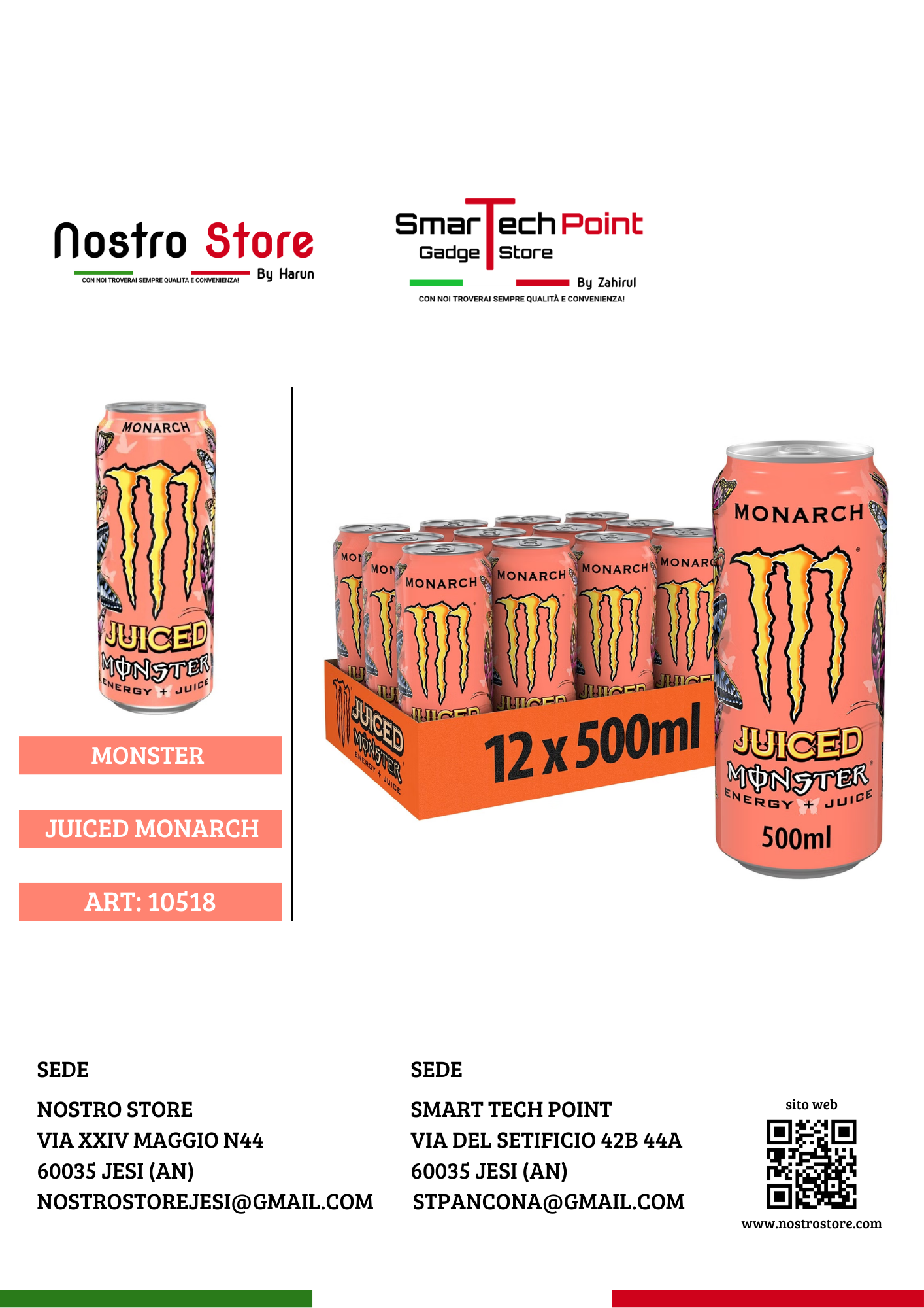 MONSTER JUICED MONARCH 500ML ITA