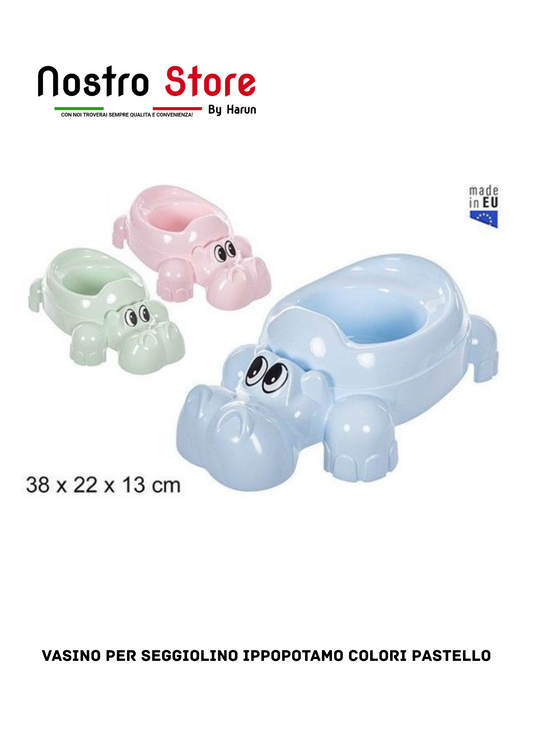 vasino per seggiolino ippopotamo colori pastello