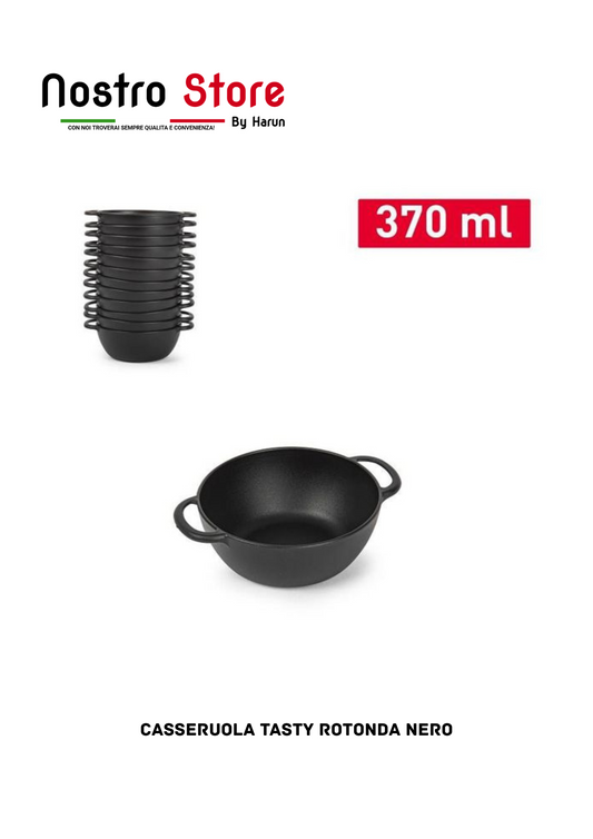 Casseruola Tasty rotonda NERO