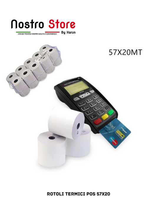 ROTOLI TERMICI POS 57X20