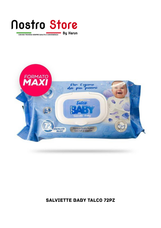 SALVIETTE BABY TALCO 72PZ