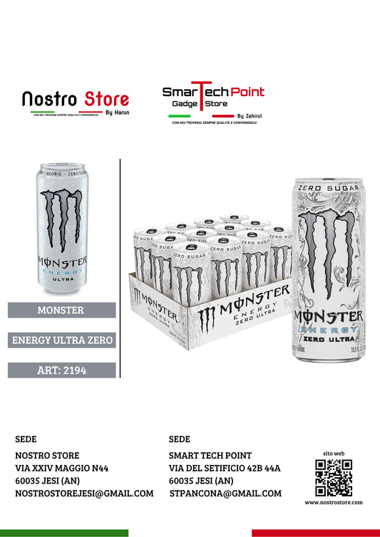 MONSTER ENERGY ULTRA ZERO 500ML ITA
