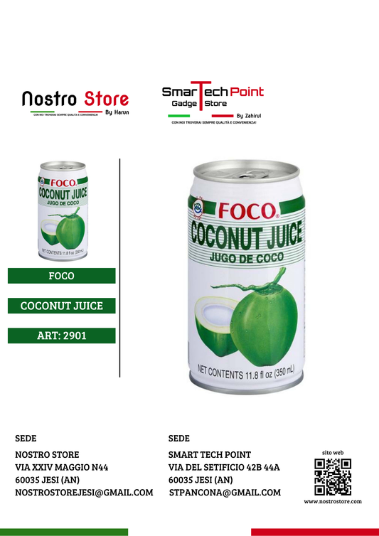 FOCO COCONUT JUICE 350ML