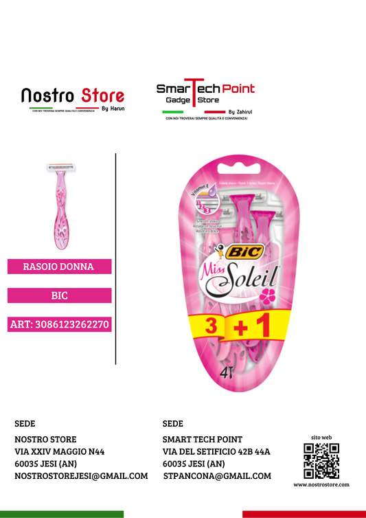 BIC RASOIO DONNA SOLEIL 3+1PZ
