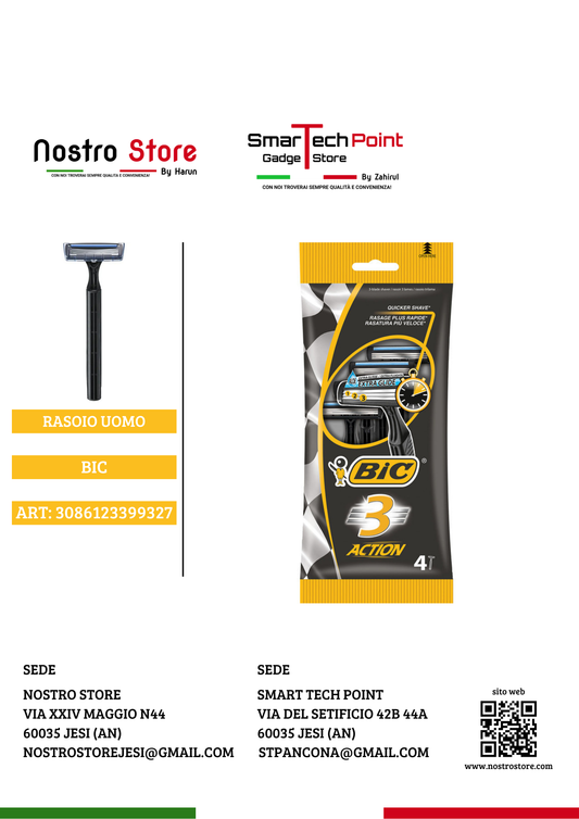 BIC RASOIO UOMO 3 ACTION 4+2 PZ