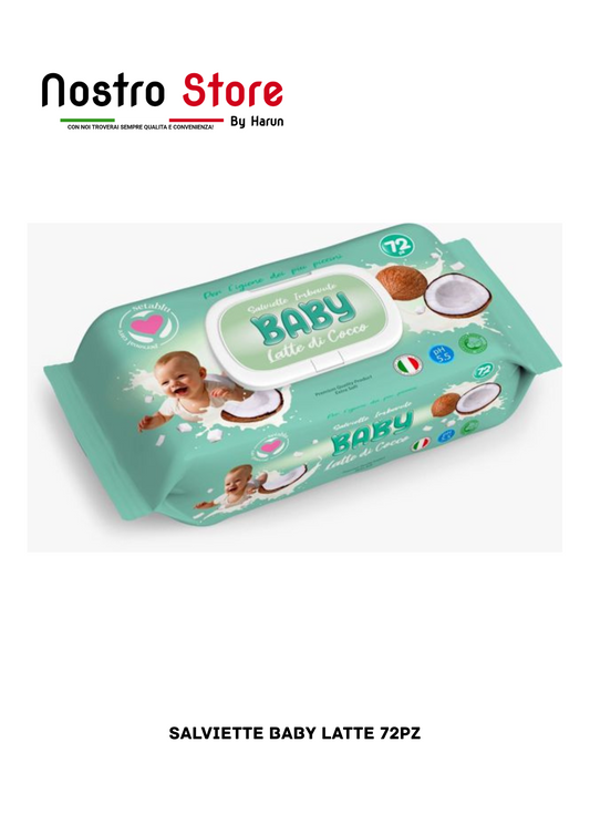 SALVIETTE BABY LATTE 72PZ