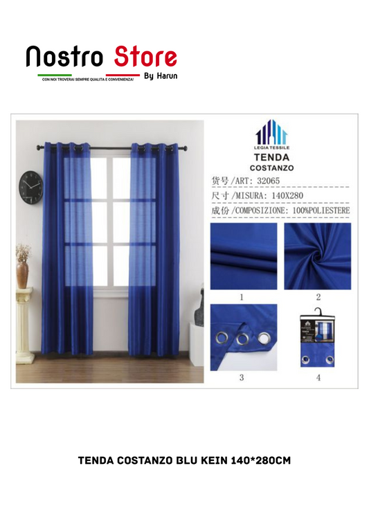 TENDA COSTANZO BLU KEIN 140*280CM