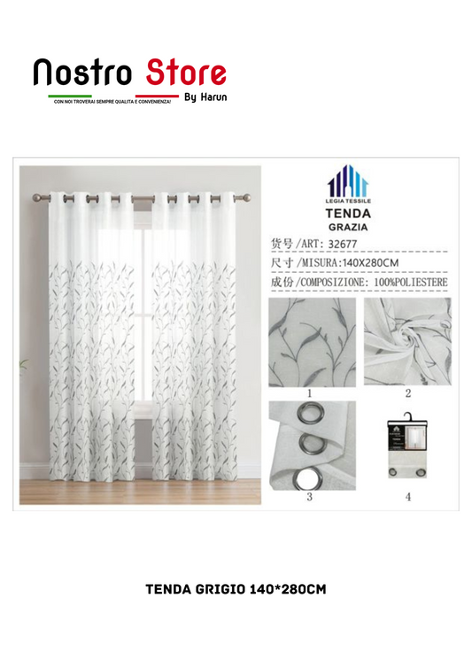 TENDA GRIGIO 140*280CM