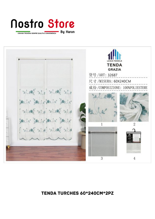 TENDA TURCHES 60*240CM*2PZ