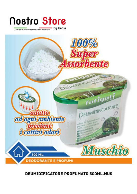 DEUMIDIFICATORE PROFUMATO 500ML.MUS