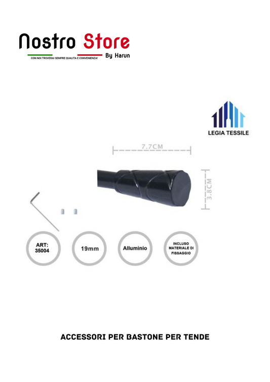 ACCESSORI PER BASTONE PER TENDE