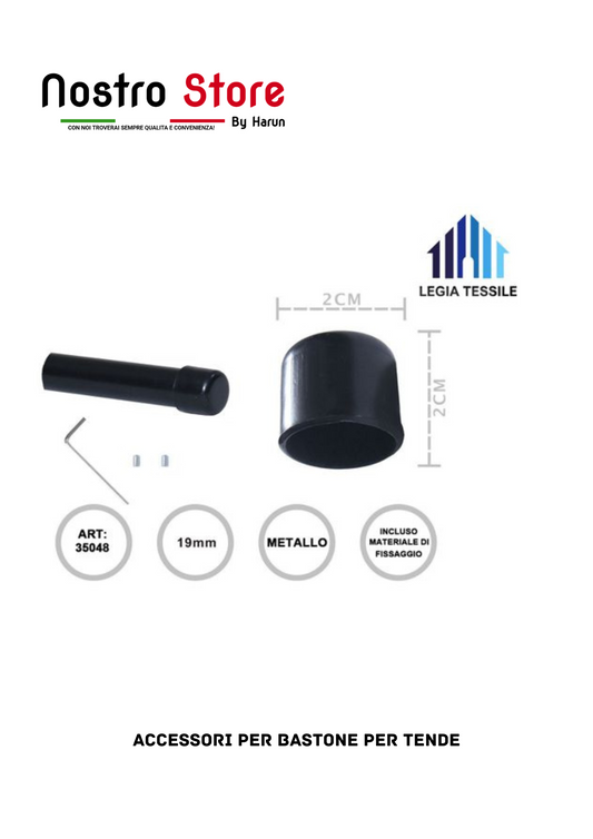ACCESSORI PER BASTONE PER TENDE