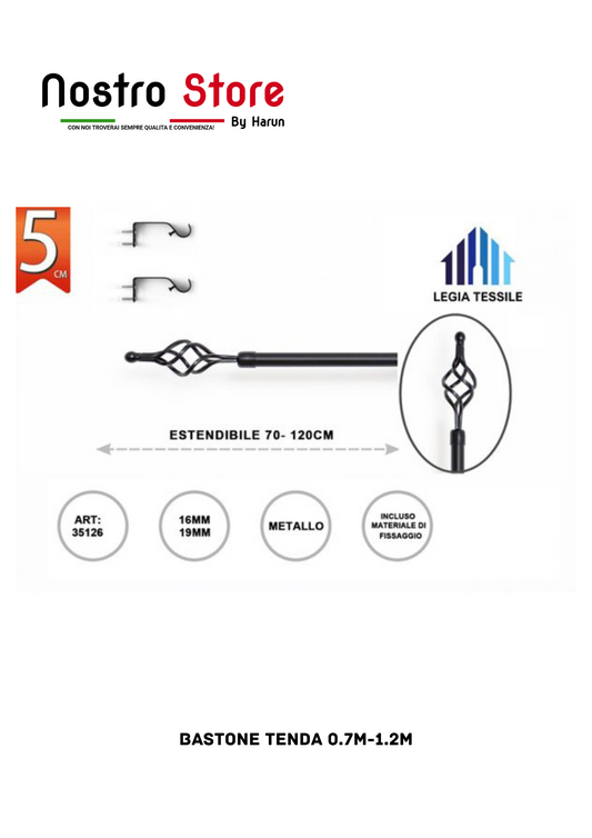 BASTONE TENDA 0.7M-1.2M
