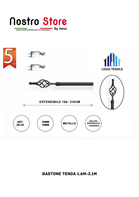 BASTONE TENDA 1.6M-3.1M