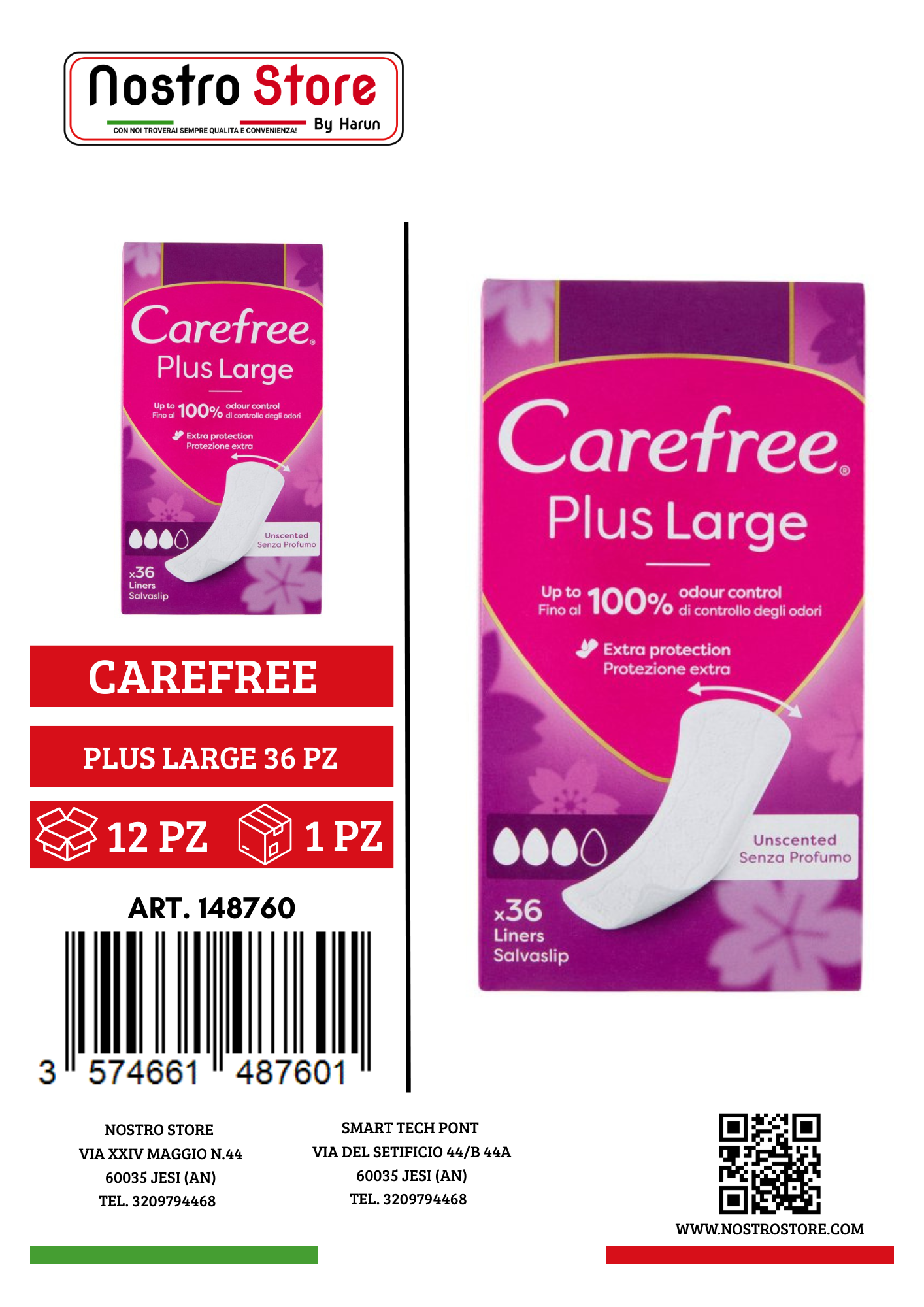 CAREFREE PLUS LARGE 36 PZ