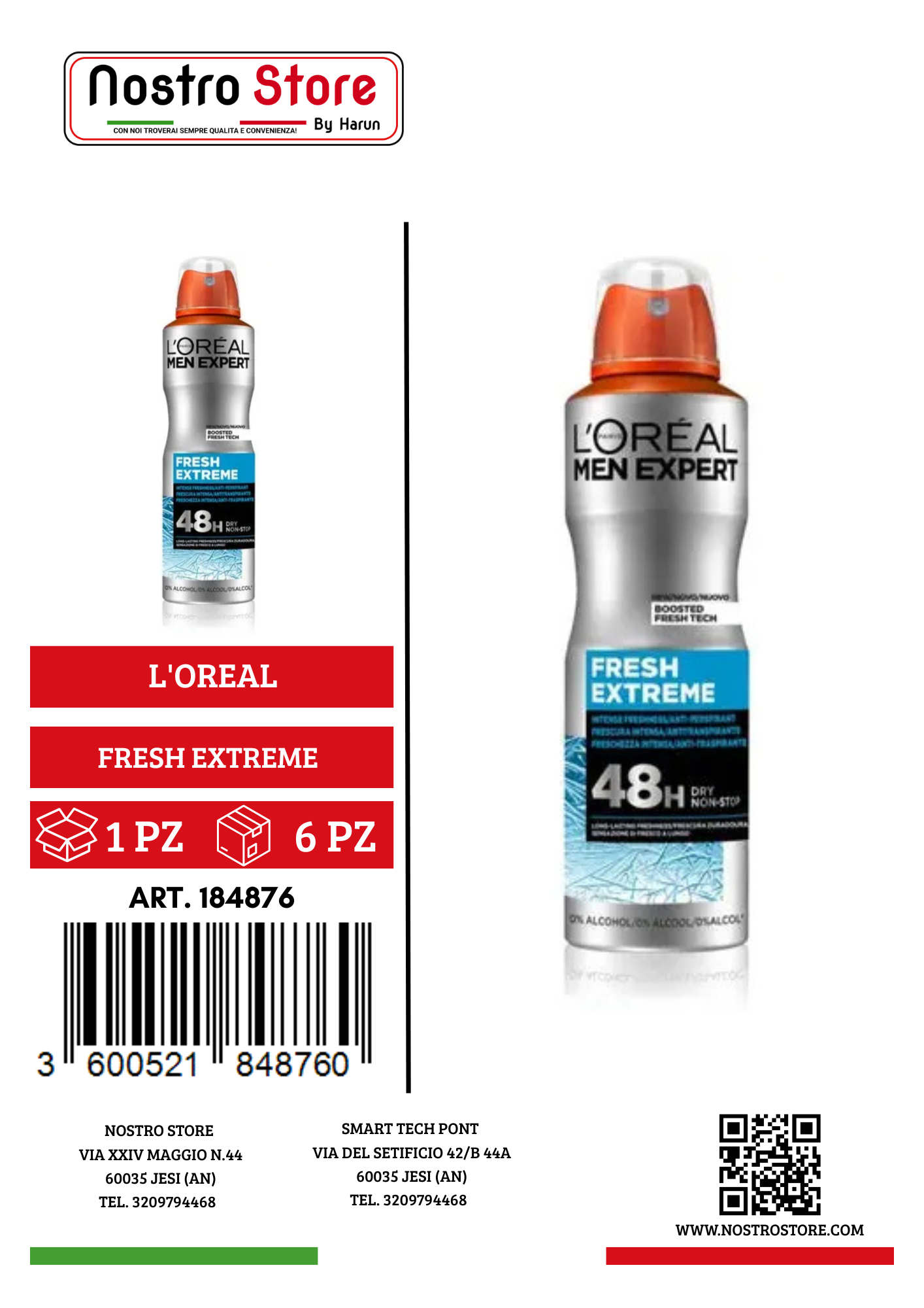 L'OREAL M.E.DEO FRESH EXTREME SPRAY 150 ML