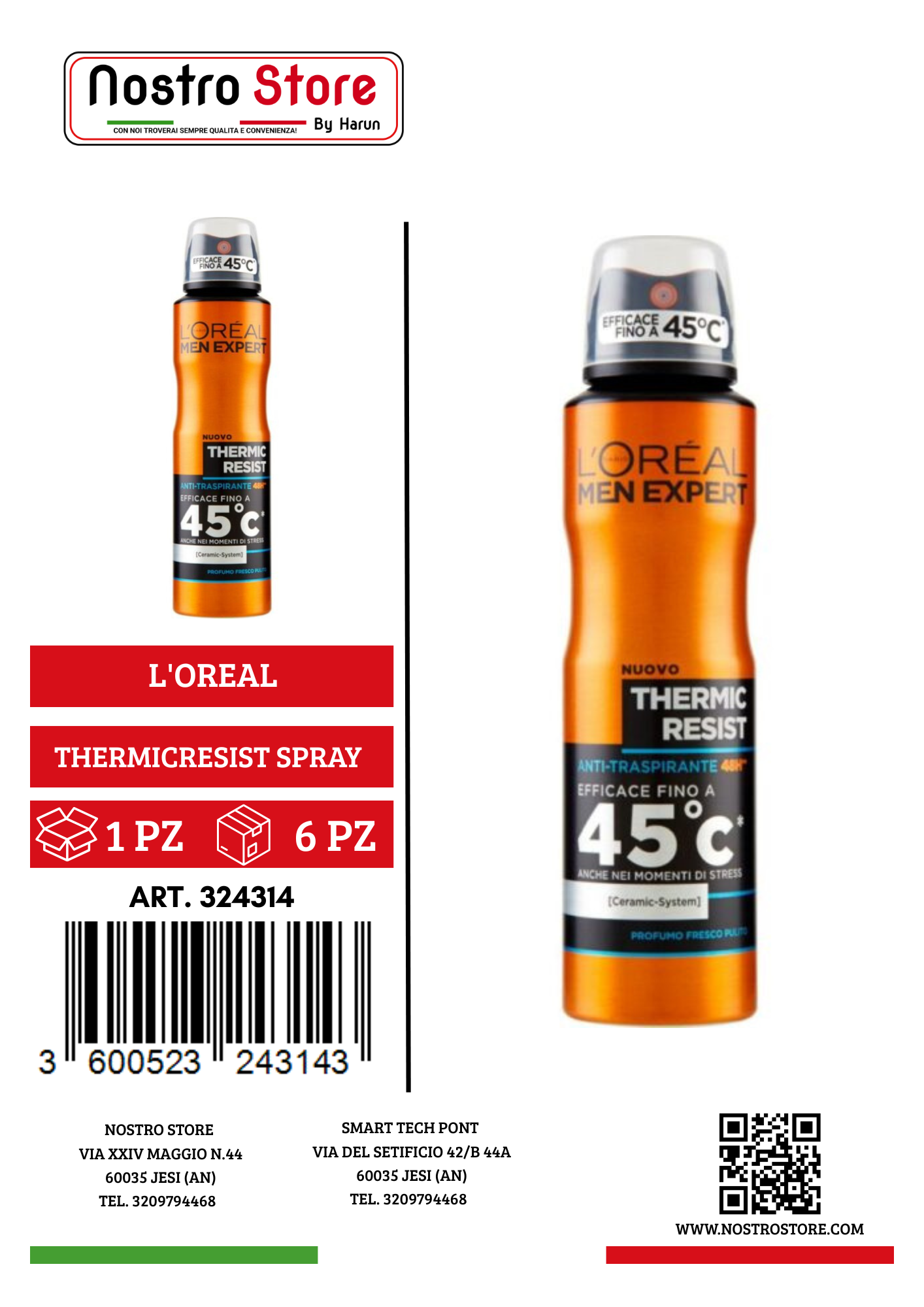 L'OREAL M.E.DEO THERMICRESIST SPRAY 150 ML