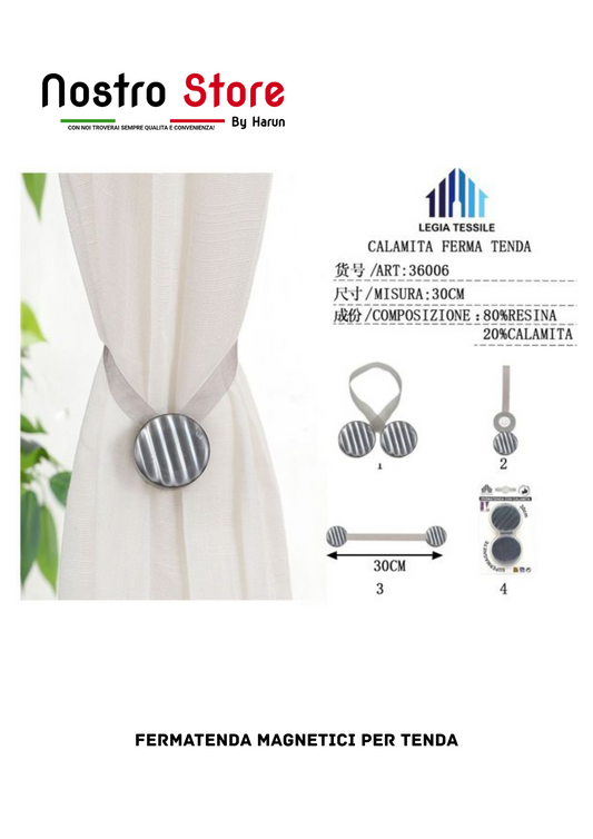 FERMATENDA MAGNETICI PER TENDA