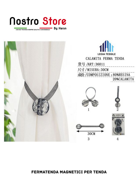 FERMATENDA MAGNETICI PER TENDA