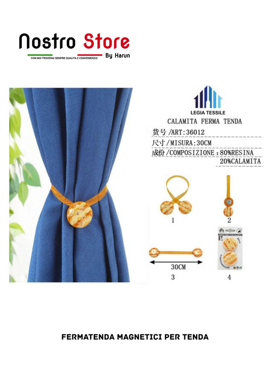 FERMATENDA MAGNETICI PER TENDA