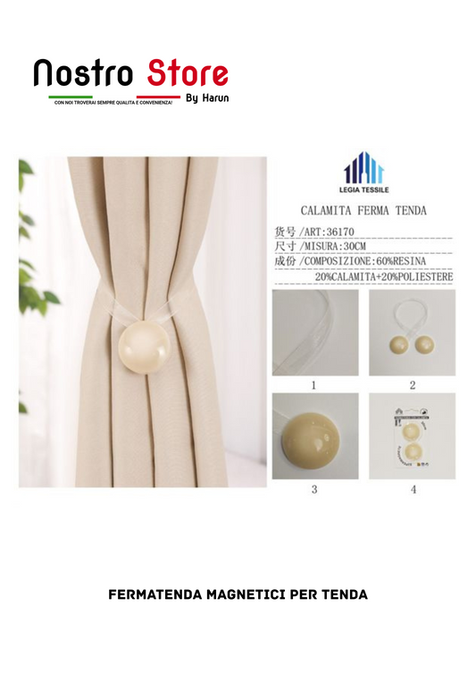 FERMATENDA MAGNETICI PER TENDA