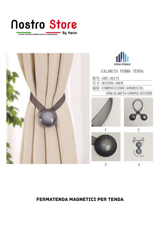 FERMATENDA MAGNETICI PER TENDA