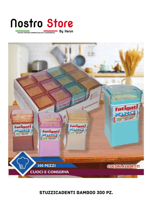 STUZZICADENTI BAMBOO 300 PZ.