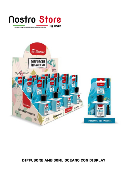 DIFFUSORE AMB 30ML OCEANO CON DISPLAY