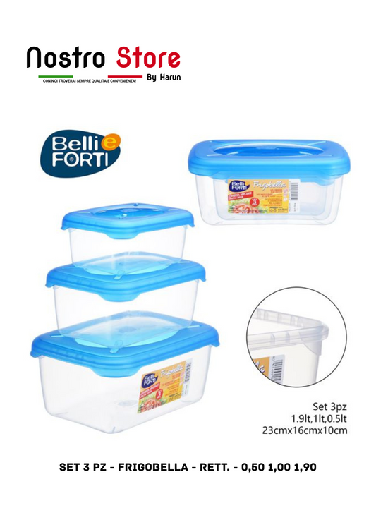 SET 3 PZ - FRIGOBELLA - RETT. - 0,50 1,00 1,90