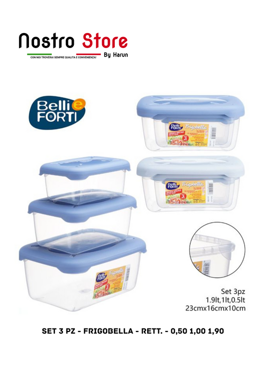 SET 3 PZ - FRIGOBELLA - RETT. - 0,50 1,00 1,90