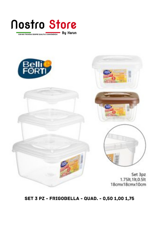 SET 3 PZ - FRIGOBELLA - QUAD. - 0,50 1,00 1,75