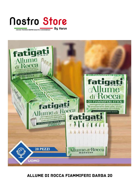 ALLUME DI ROCCA FIAMMIFERI BARBA 20