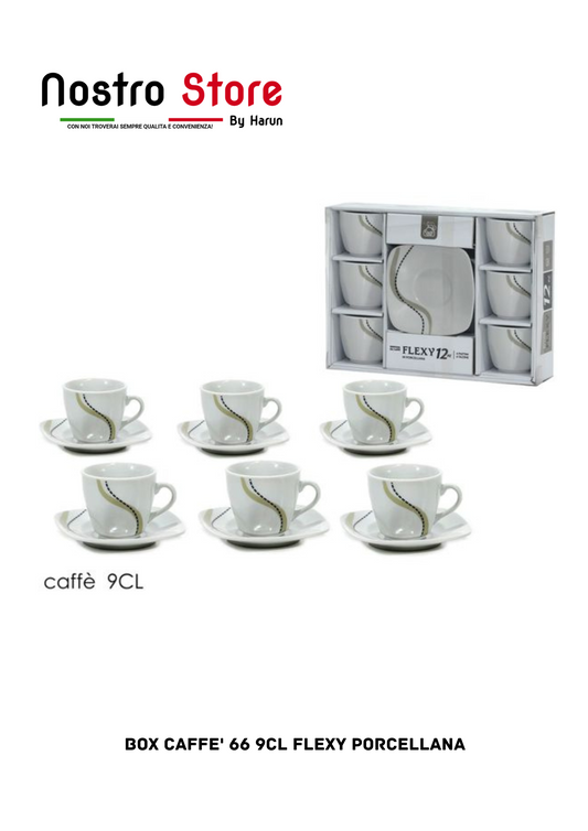 BOX CAFFE' 66 9CL FLEXY PORCELLANA