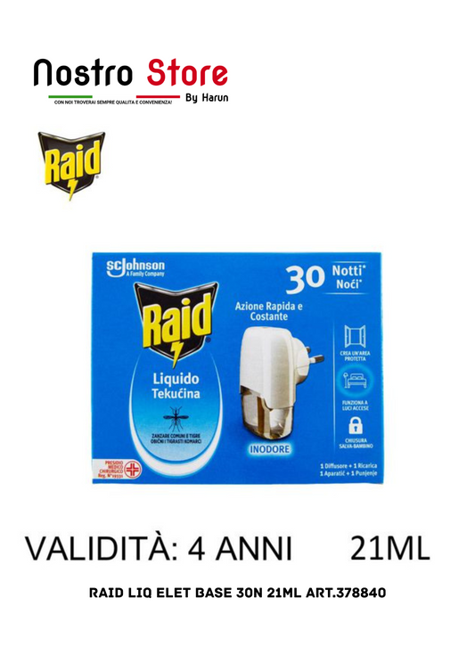 RAID LIQ ELET BASE 30N 21ML ART.378840