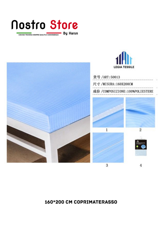 160*200 CM COPRIMATERASSO
