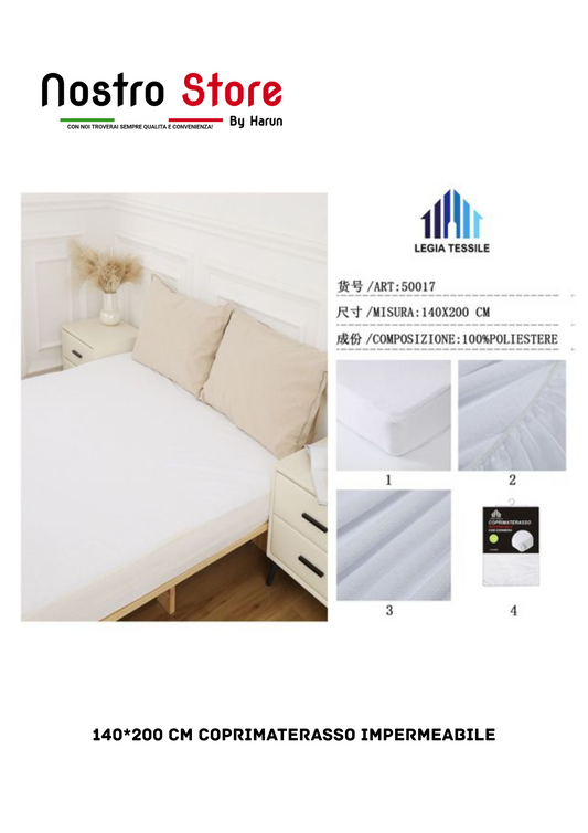 140*200 CM COPRIMATERASSO IMPERMEABILE
