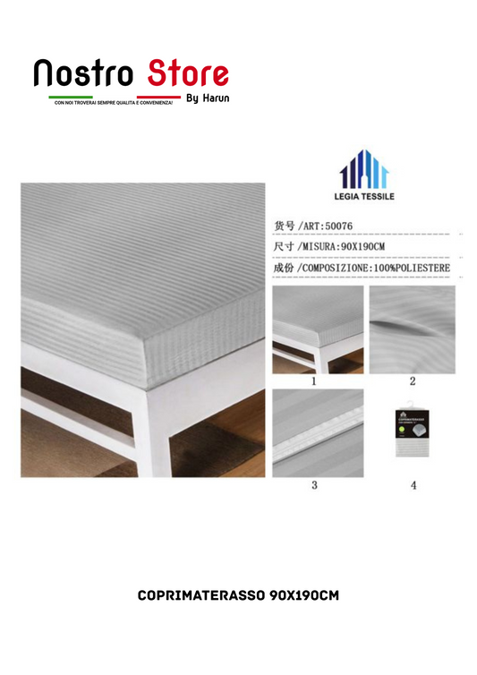 COPRIMATERASSO 90X190CM