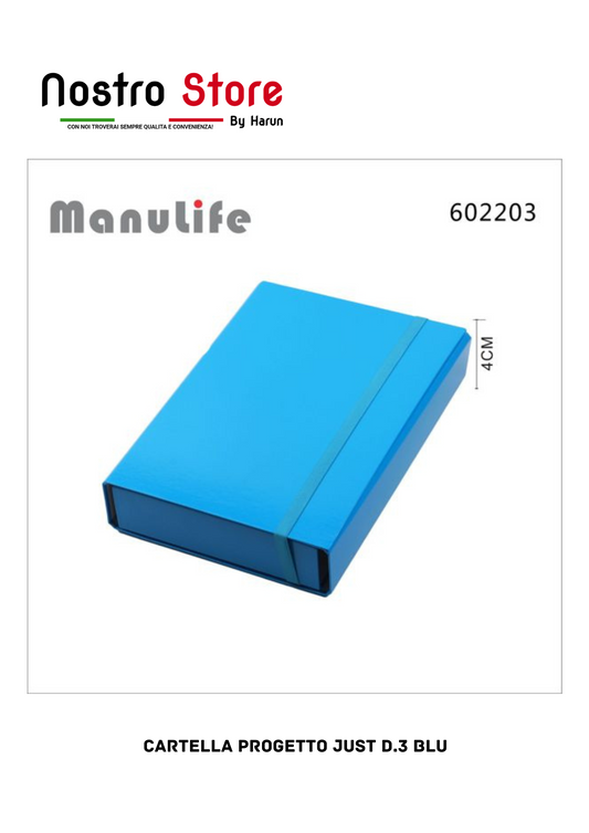 CARTELLA PROGETTO JUST D.3 BLU