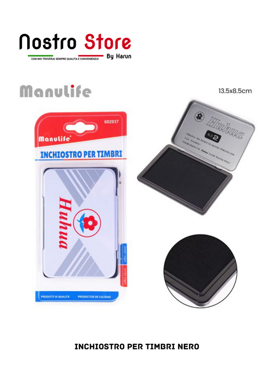 INCHIOSTRO PER TIMBRI NERO