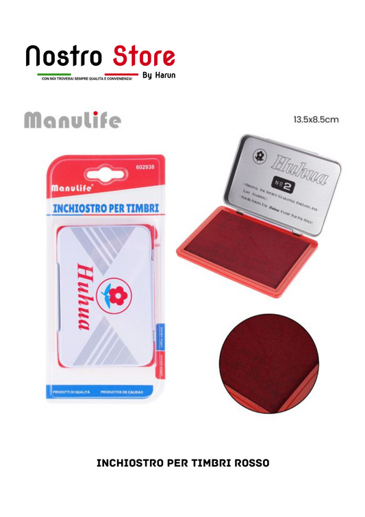 INCHIOSTRO PER TIMBRI ROSSO