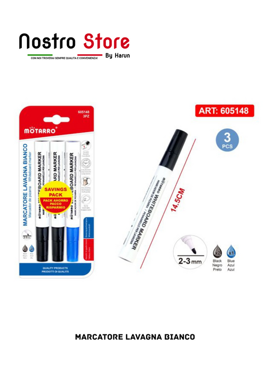 MARCATORE LAVAGNA BIANCO