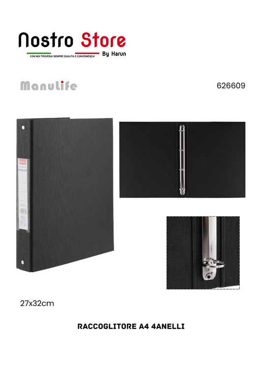 RACCOGLITORE A4 4ANELLI