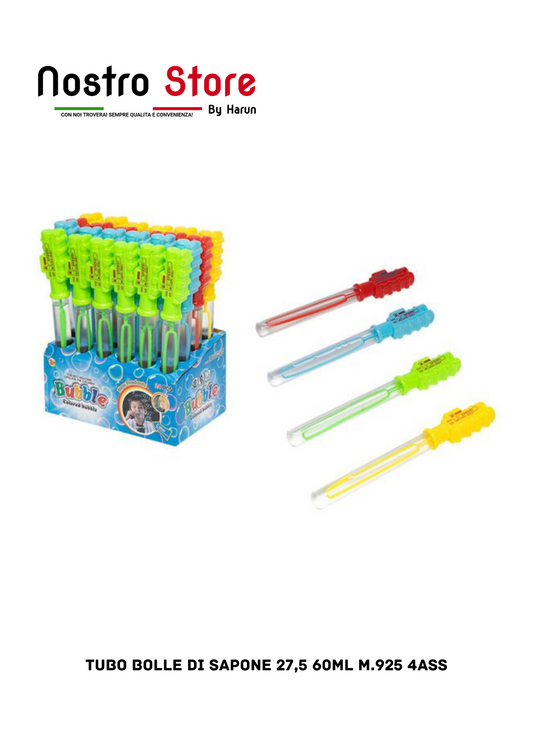 TUBO BOLLE DI SAPONE 27,5 60ML M.925 4ASS