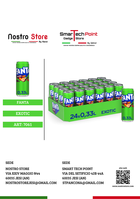 FANTA TROPICAL/EXOTIC LATTINA 330ML