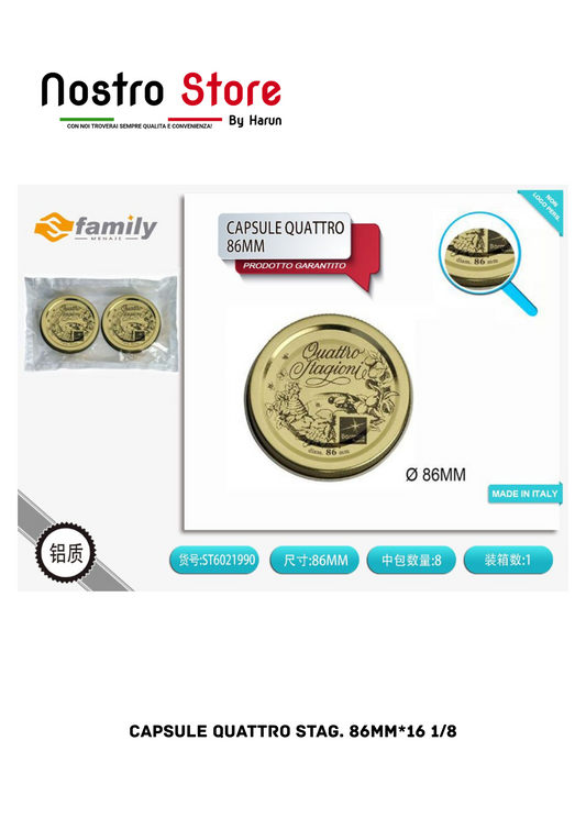 CAPSULE QUATTRO STAG. 86MM*16 1/8