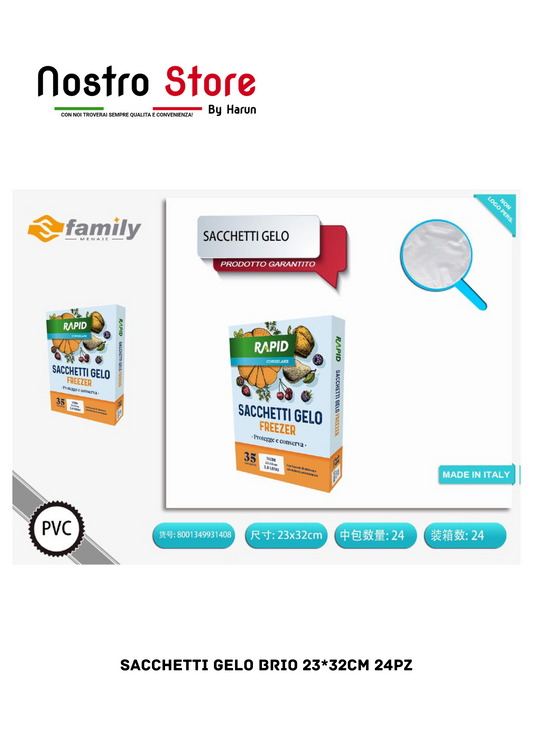 SACCHETTI GELO BRIO 23*32CM