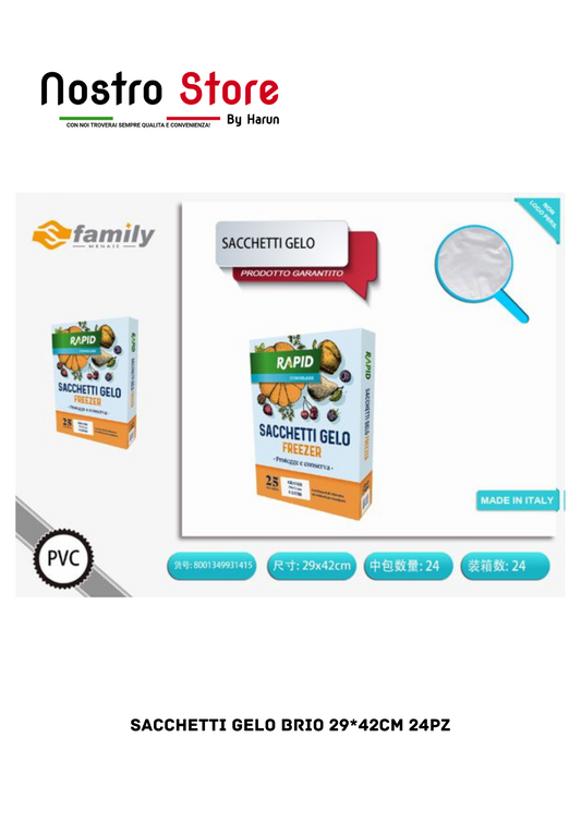 SACCHETTI GELO BRIO 29*42CM 24PZ