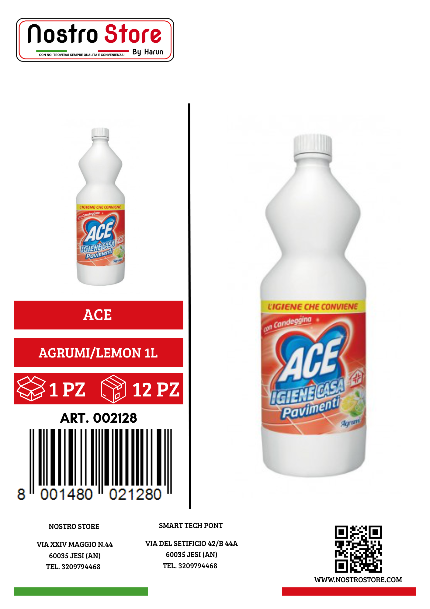 ACE CASA MULTIUSO AGRUMI/LEMON 1L