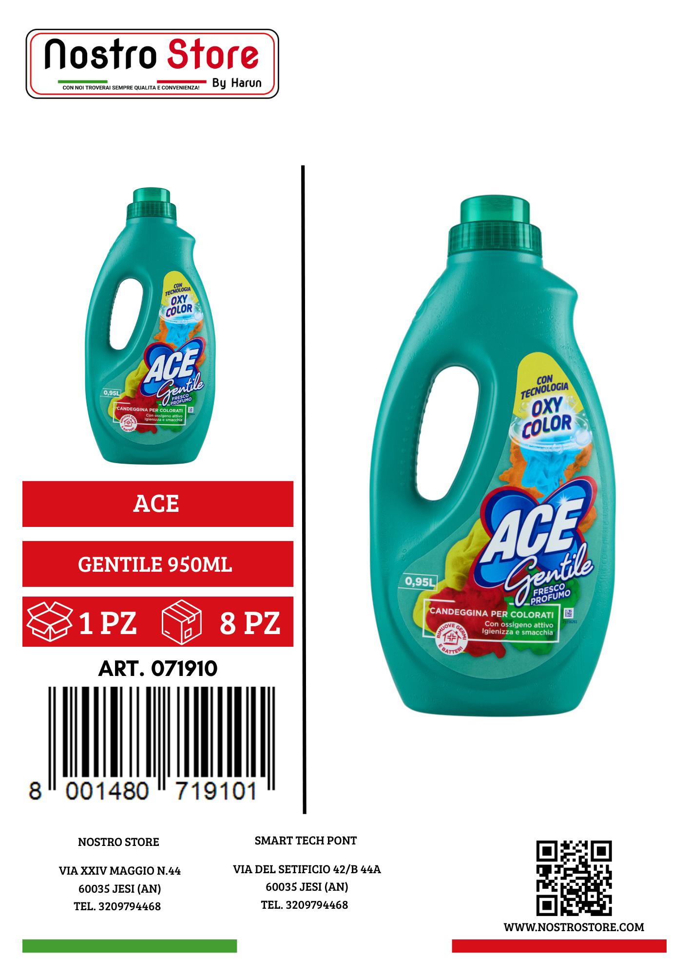 ACE GENTILE 950ML FRESCO PROFUMO