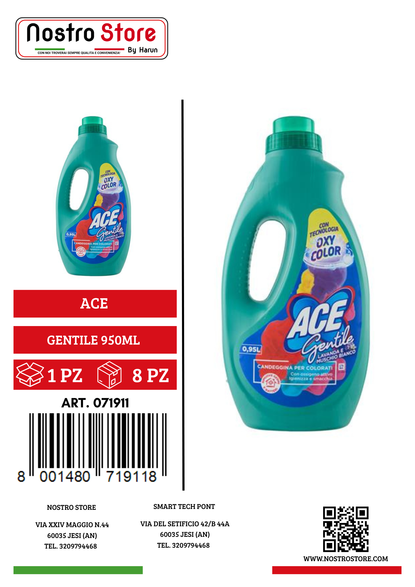 ACE GENTILE 950ML LAVANDA & M.BIANCO
